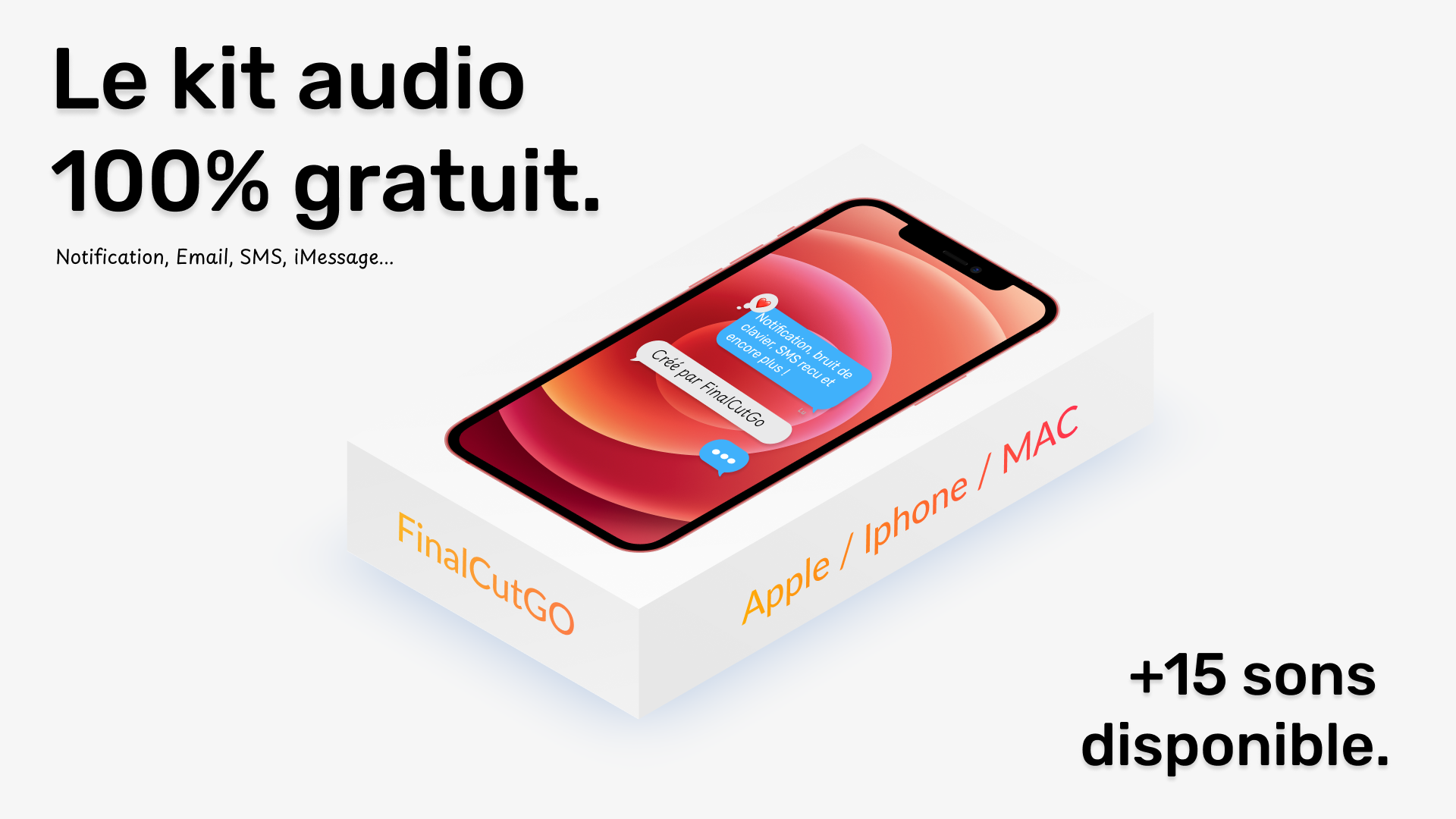 Pack audio Iphone Apple Mac